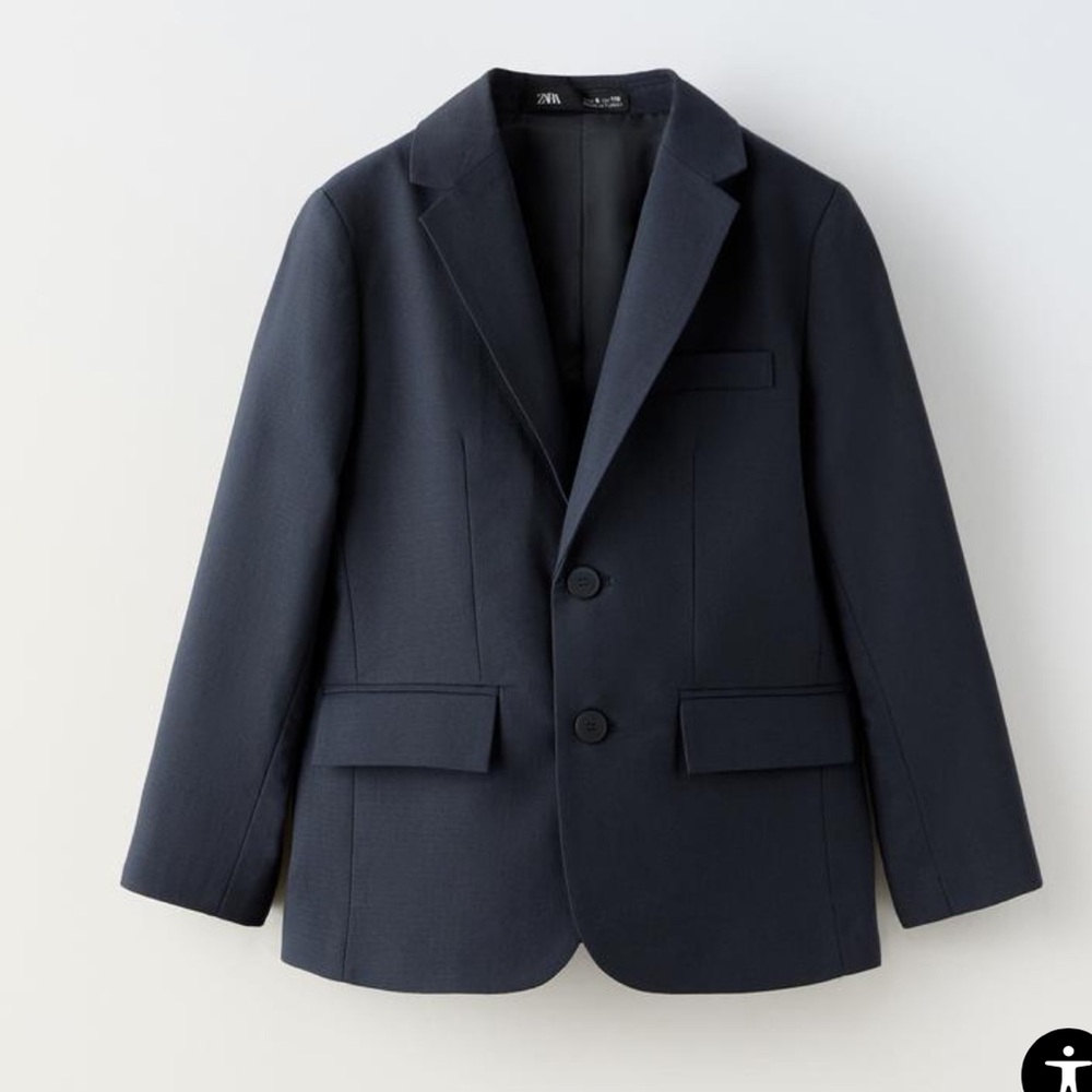 Zara kids navy suit blazer and suit pants size 8